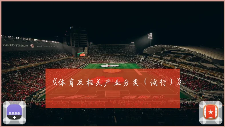 《体育及相关产业分类（试行）》