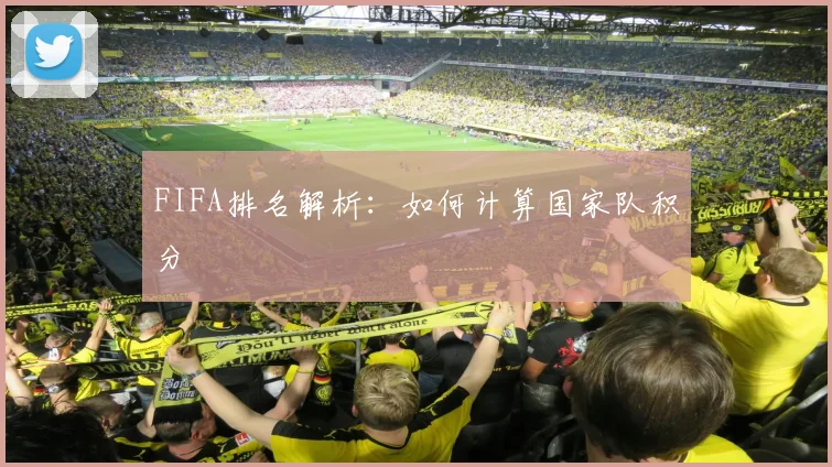 FIFA排名解析:如何计算国家队积分